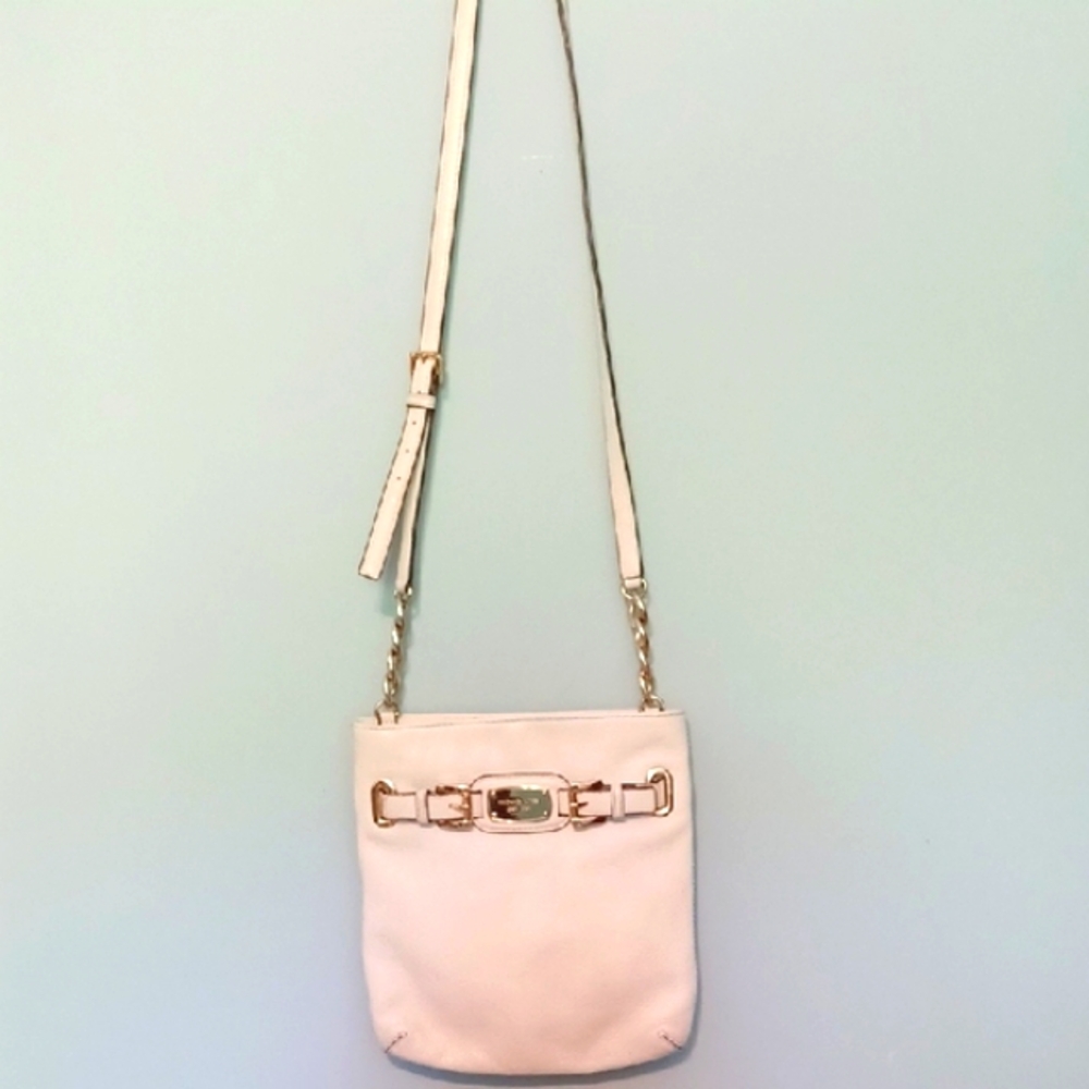 Michael Kors Cream Crossbody Bag with Chain Strap